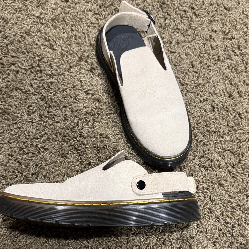 Dr. Martens Cream Slip-On Loafers